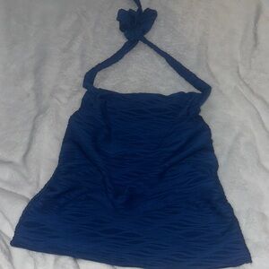 Dark Blue Halter Top